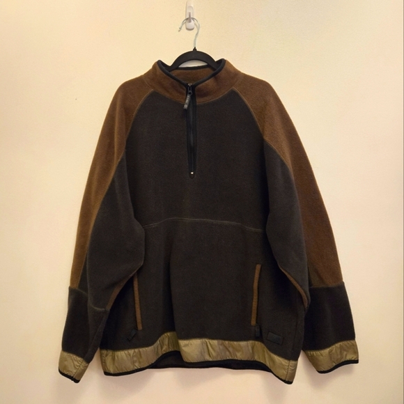 Vintage Other - 3/$25 Vintage y2k Oversized Colorblock Fleece Quarter Zip Sweater
